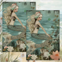 THE MERMAID'S POND DECOUPAGE