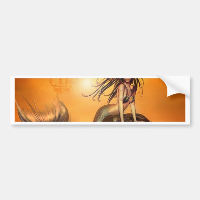 The Mermaids Treasure Bumper Sticker (Front)