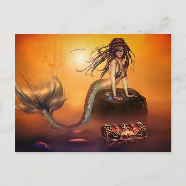 The Mermaids Treasure Postcard (Front)