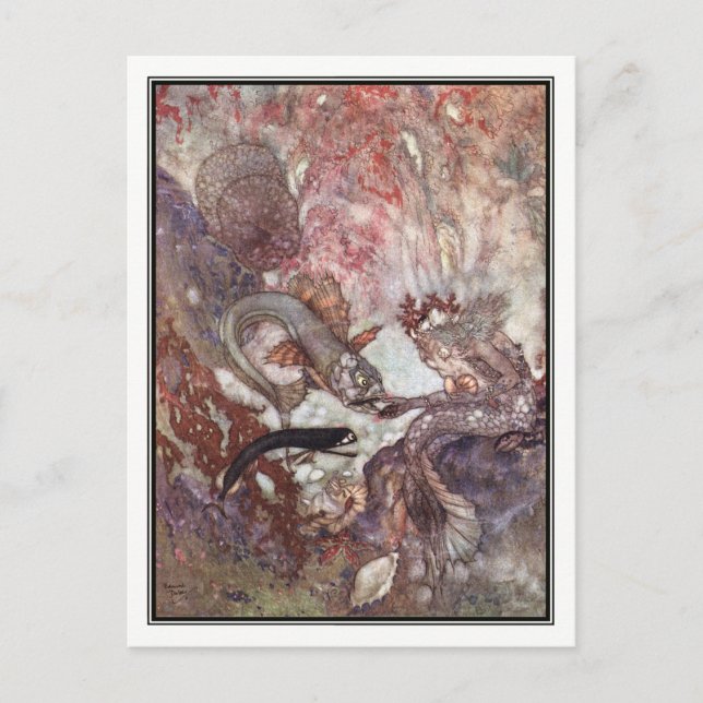 The Merman King by Edmund Dulac Postcard (Front)