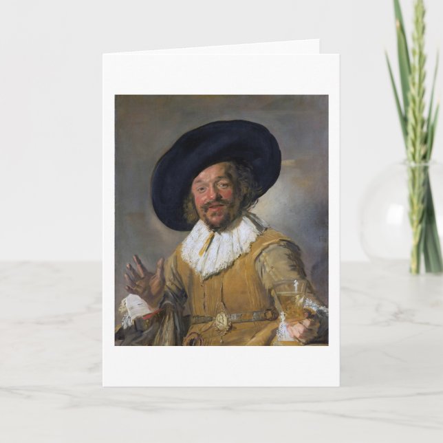 The Merry Drinker, Frans Hals, 1628-1630 Card (Front)