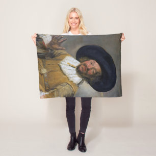 The Merry Drinker, Frans Hals, 1628-1630 Fleece Blanket