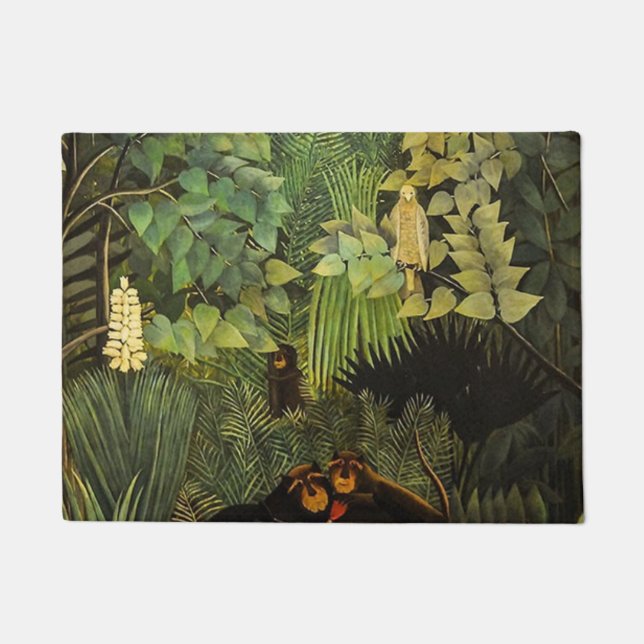 The Merry Jesters By Henri Rousseau Doormat (Front)