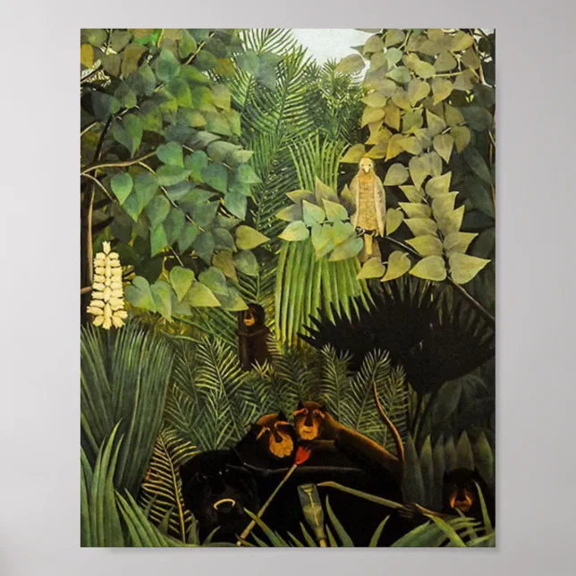 The Merry Jesters By Henri Rousseau Poster | Zazzle.co.nz