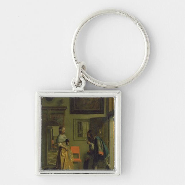 The Messenger, c.1669 Key Ring (Front)