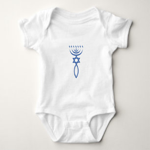 The Messianic Jewish Seal of Jerusalem Baby Bodysuit
