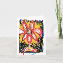The Messy Flower (blank inside)