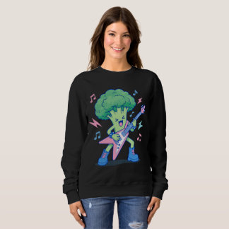 The Metal Broccoli Illustration – Heavy Metal Guit Sweatshirt