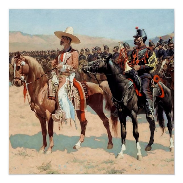 The Mexican Major by Frederic Remington (1889) Poster (Front)