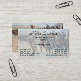 The Mexican Major by Frederic Remington Business Card