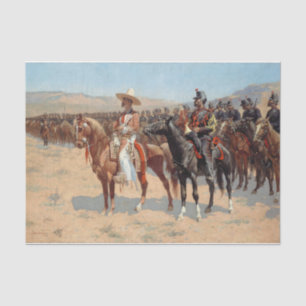 The Mexican Major by Frederic Remington Tissue Paper