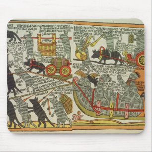 The Mice Bury the Cat, Russian, late 18th century Mouse Pad