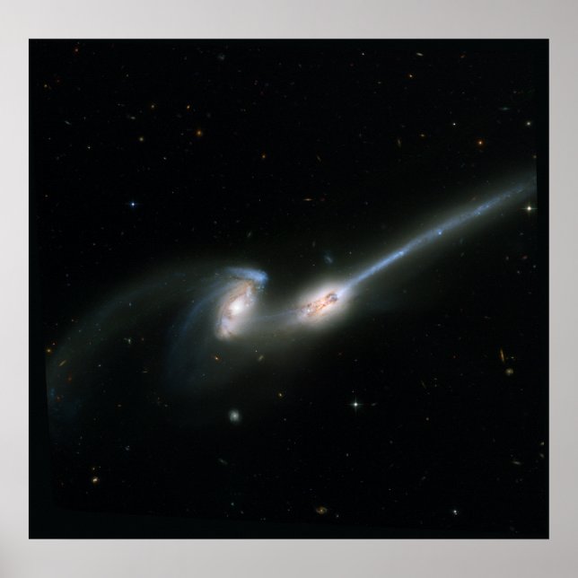 The Mice (NGC 4676)- Colliding Galaxies Poster (Front)
