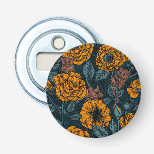 The mice party in orange and blue bottle opener