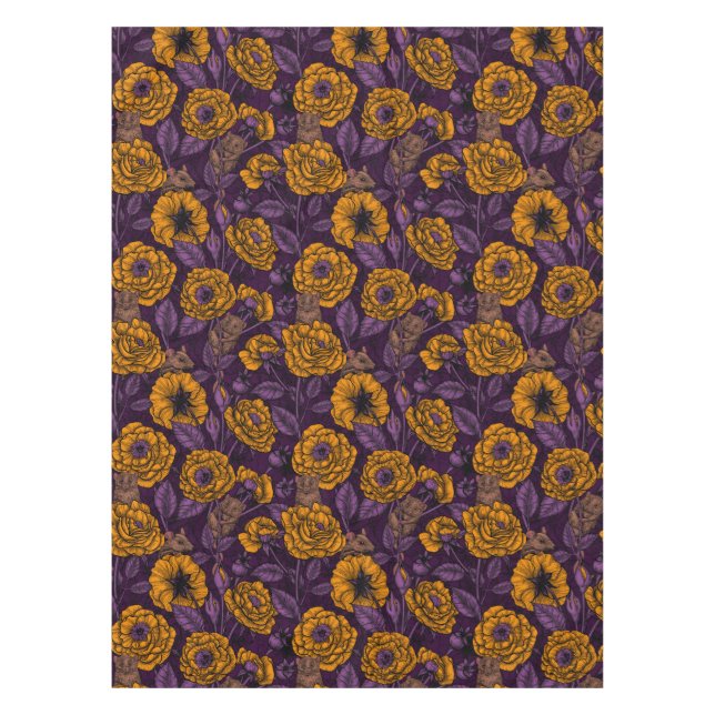 The mice party in orange and violet tablecloth (Front)