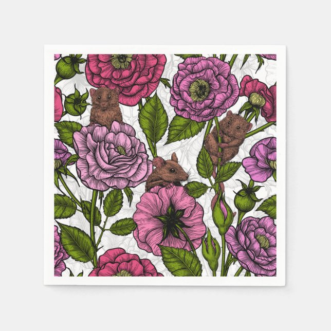 The mice party napkin (Front)