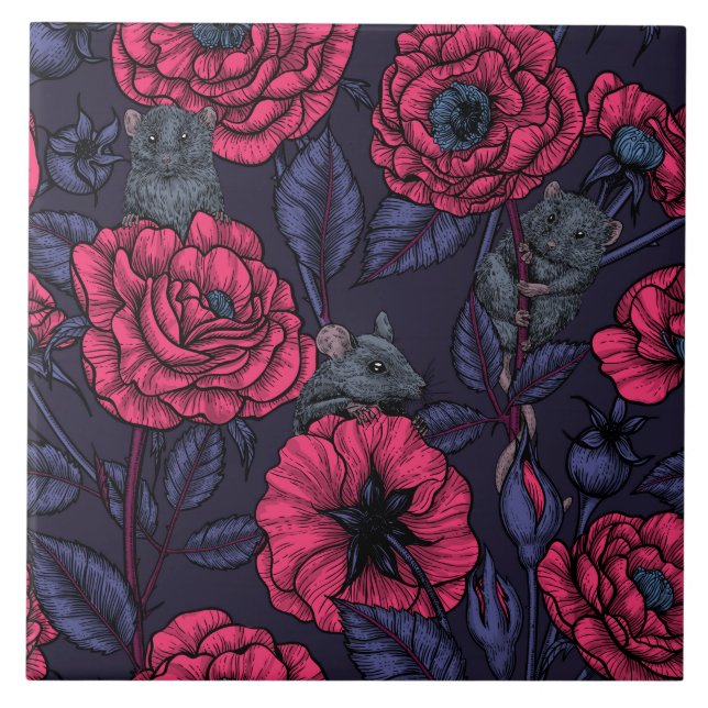 The mice party tile (Front)