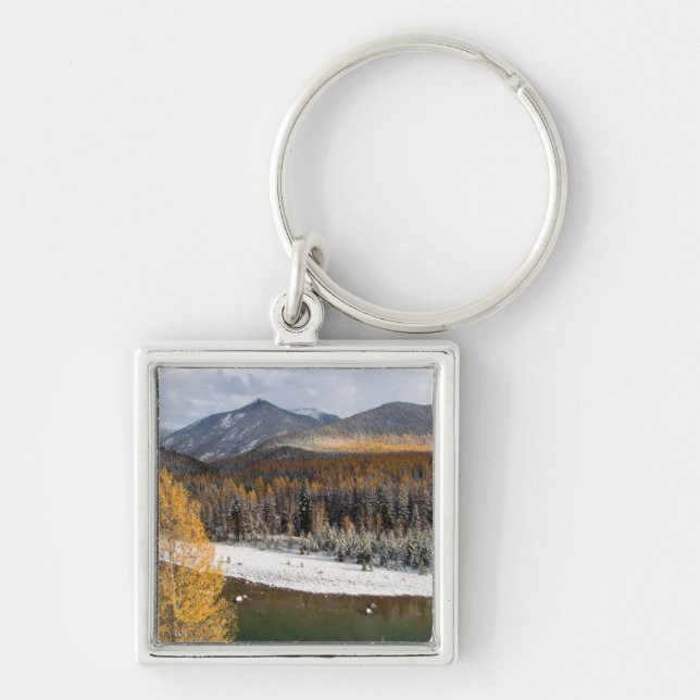The Middle Fork Of The Flathead River Key Ring (Front)