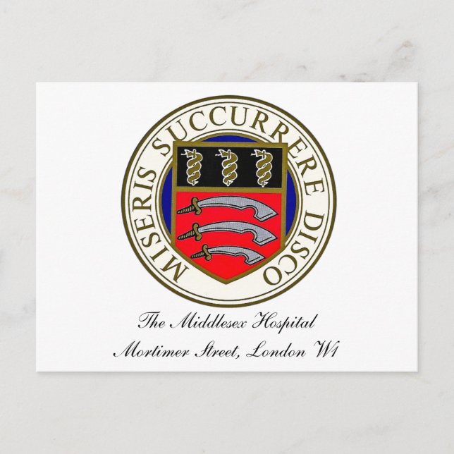 The Middlesex Hospital Logo Postcard (Front)