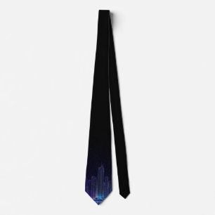 The "Midnight Cyber-City" Necktie
