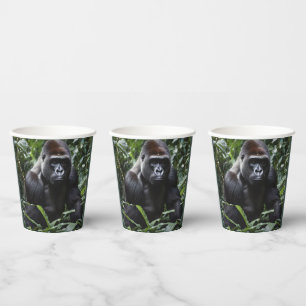 The Midnight Gorilla King: Monarch of the Forest Paper Cups