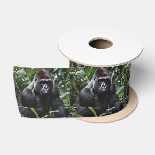 The Midnight Gorilla King: Monarch of the Forest Satin Ribbon