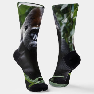 The Midnight Gorilla King: Monarch of the Forest Socks