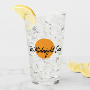 The Midnight Sun Logo Beverage Glass