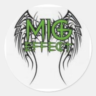 The MiG Effect Classic Round Sticker