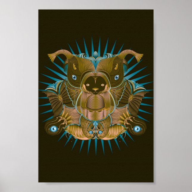 The mighty bear and his helper spiritanimals poster (Front)