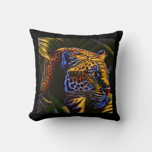 The Mighty Jaguar A Jungle Predator Cushion