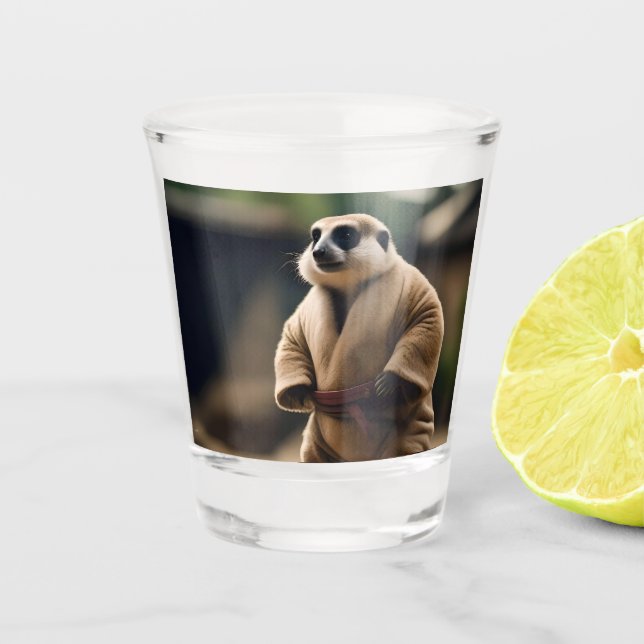 The Mighty Meerkat: Sumo Showdown, Shot Glass (Front)