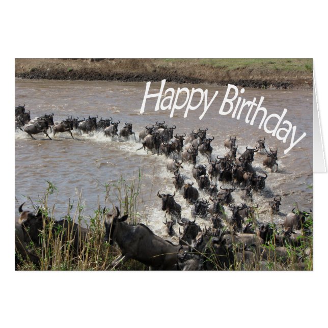 The Migration (Wildebeest River Crossing) - HB (Front Horizontal)