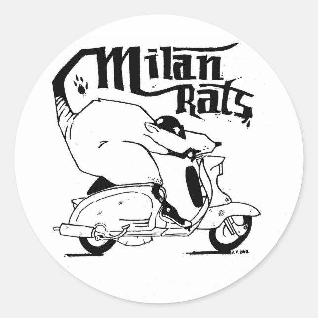 The Milan Rats Sticker (Front)