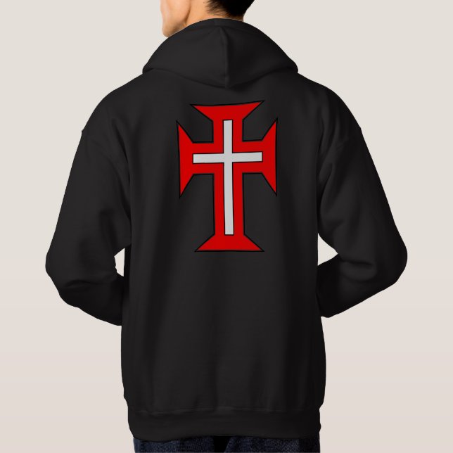 The Military Order of Christ Cross on back Hoodie (Back)