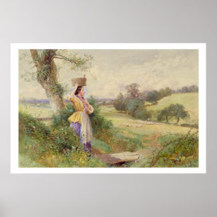The Milkmaid, 1860 Poster