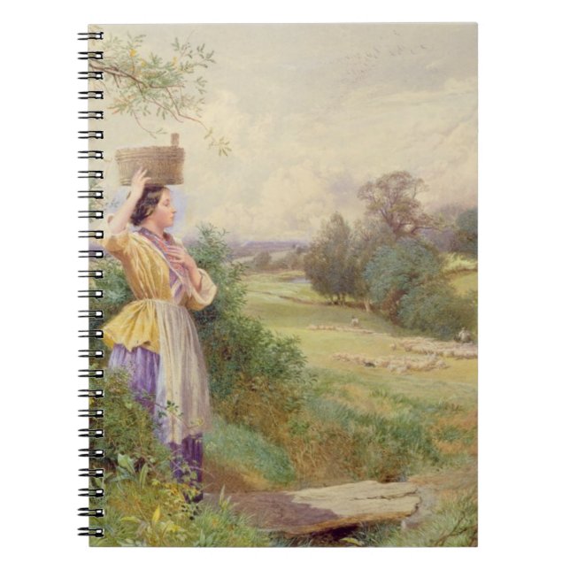 The Milkmaid, 1860 Spiral Notebook (Front)