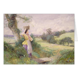 The Milkmaid, 1860 (w/c on paper)