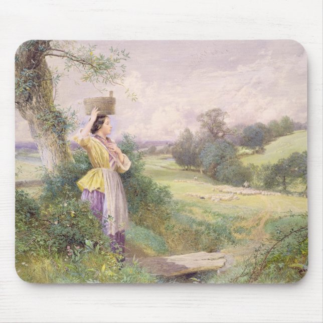 The Milkmaid, 1860 (w/c on paper) Mouse Pad (Front)