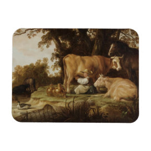 The Milkmaid Aelbert Cuyp Magnet