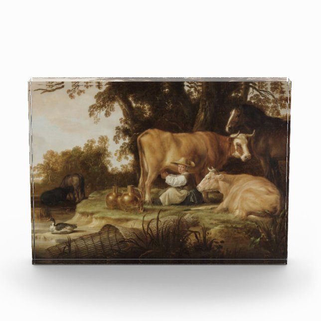 The Milkmaid Aelbert Cuyp  Photo Block (Front)
