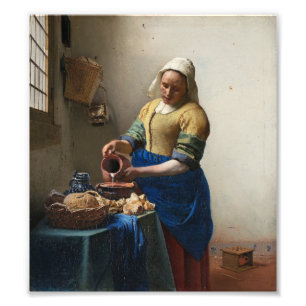 The Milkmaid by Johannes Vermeer Photo Print