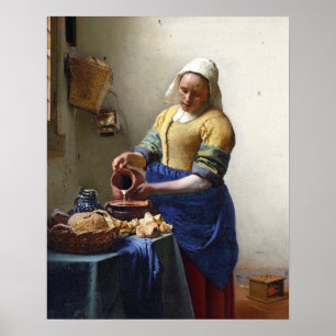 The Milkmaid, c.1658-60 (oil on canvas) Poster