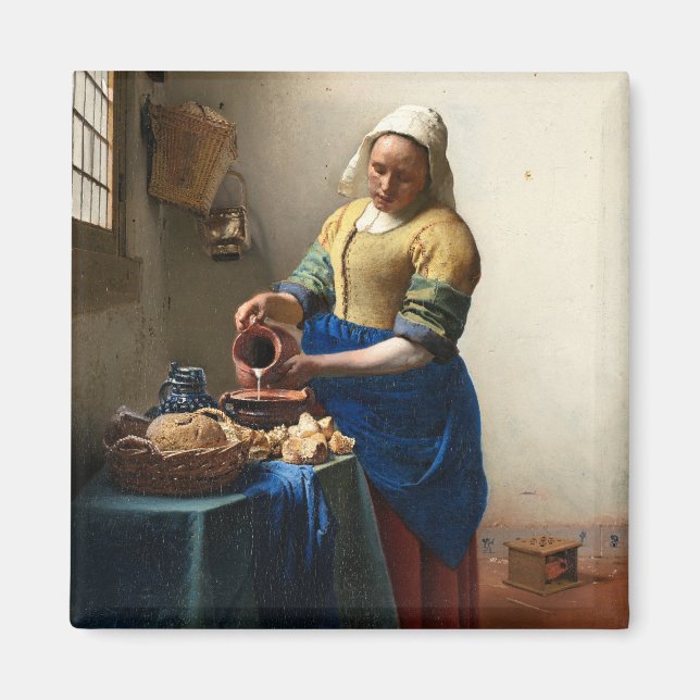 The Milkmaid, Jan Vermeer Magnet (Front)