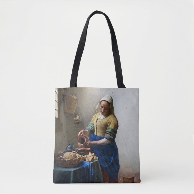 The Milkmaid, Johannes Vermeer, 1657-1658 Tote Bag (Front)