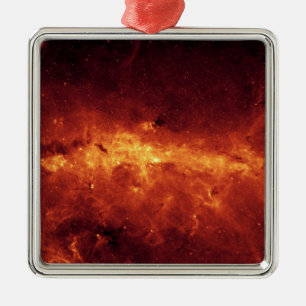 The Milky Way centre aglow with dust Metal Tree Decoration