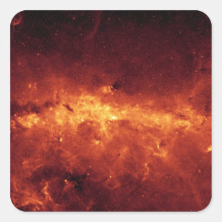 The Milky Way centre aglow with dust Square Sticker