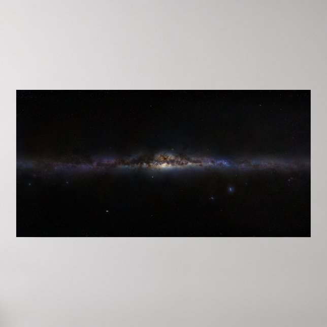 The Milky Way Galaxy As Seen in Planet Earth's Sky Poster (Front)