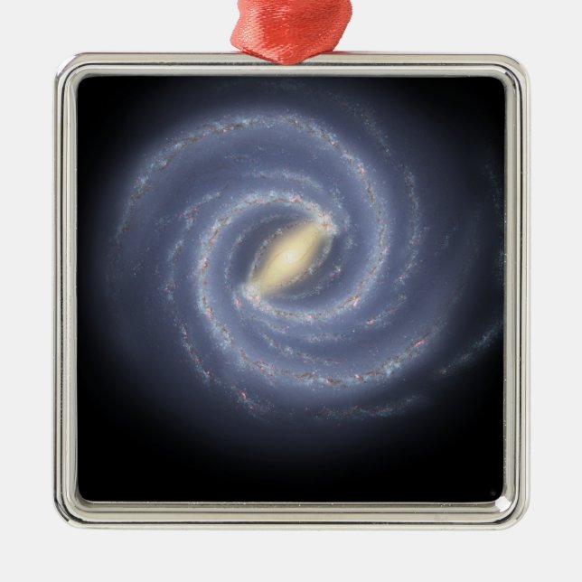 The Milky Way Galaxy Metal Tree Decoration (Front)