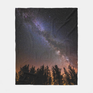The Milky Way Rose Valley, California Fleece Blanket